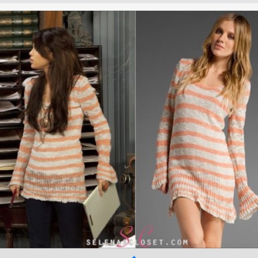 Kiwi sweater. Bell sleeves as seen on Selena Gomez