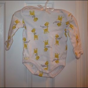 Gymboree 3-6M baby girl long sleeves onesie