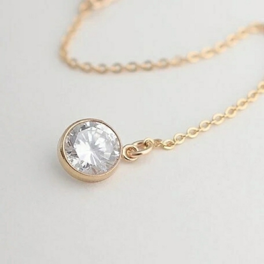 Crystal Rhinestone Bar Necklaces - Picture 5 of 5