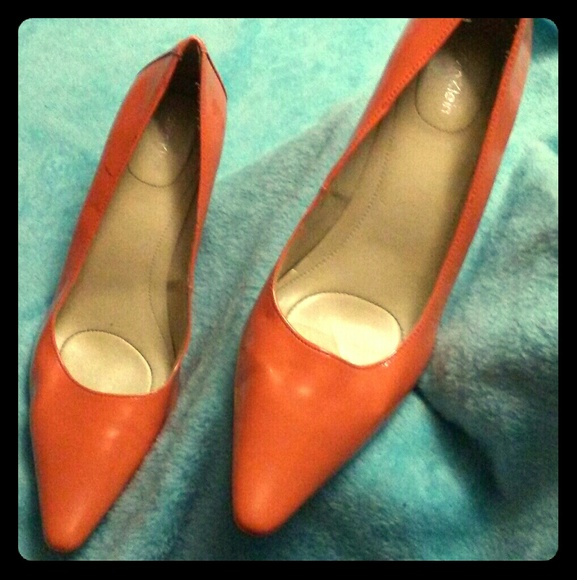 Coral Calvin Klein pumps SZ:8 - Picture 1 of 6