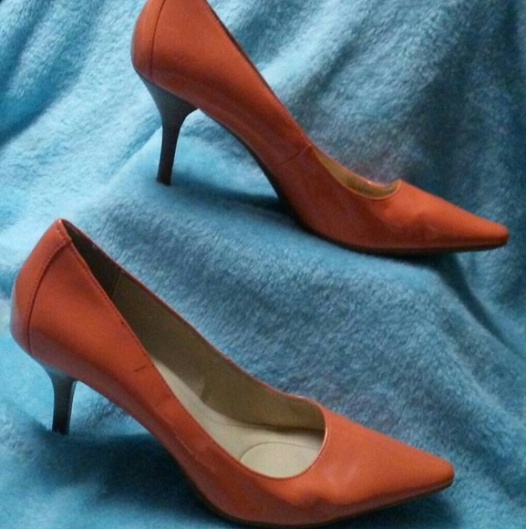 Coral Calvin Klein pumps SZ:8 - Picture 5 of 6
