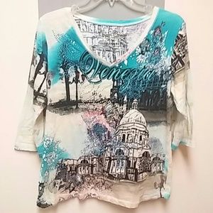 SIZE S ONQUE CASUALS SPARKLY TOP