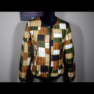 🚫SOLD🚫 100% Silk Quilt Patchwork Jacket