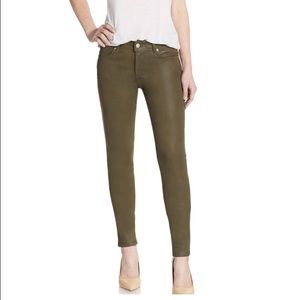 Faded/Coated Green Joes Skinny Jeans Midrise