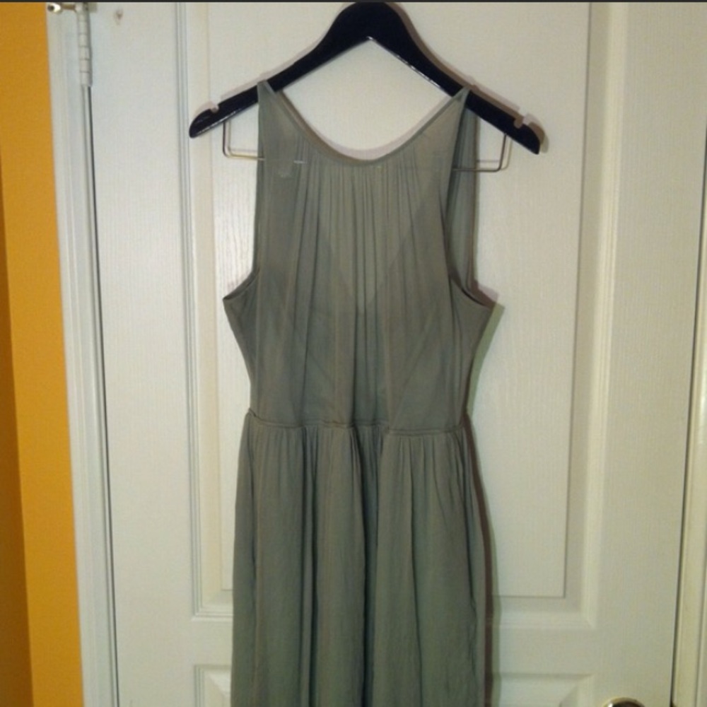 J Crew Dusty Shale Knee Length Party Dress