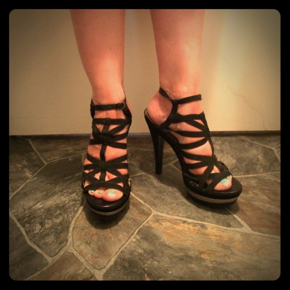 Strappy Ankle Heels