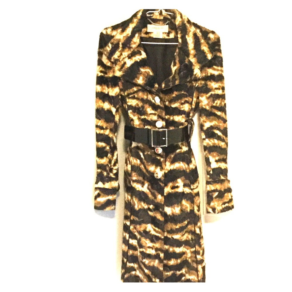 Karen Millen animal print fashion coat