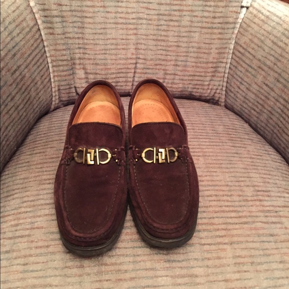 Johnston & Murphy brown suede shoes 8 1/2 M. Italy vintage 2005