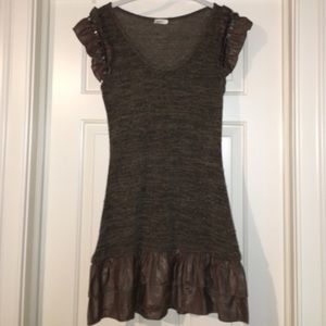 Brown sweater tunic
