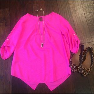 Fushia Pink Flowy top