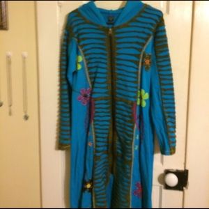 Long turquoise hippie-ish