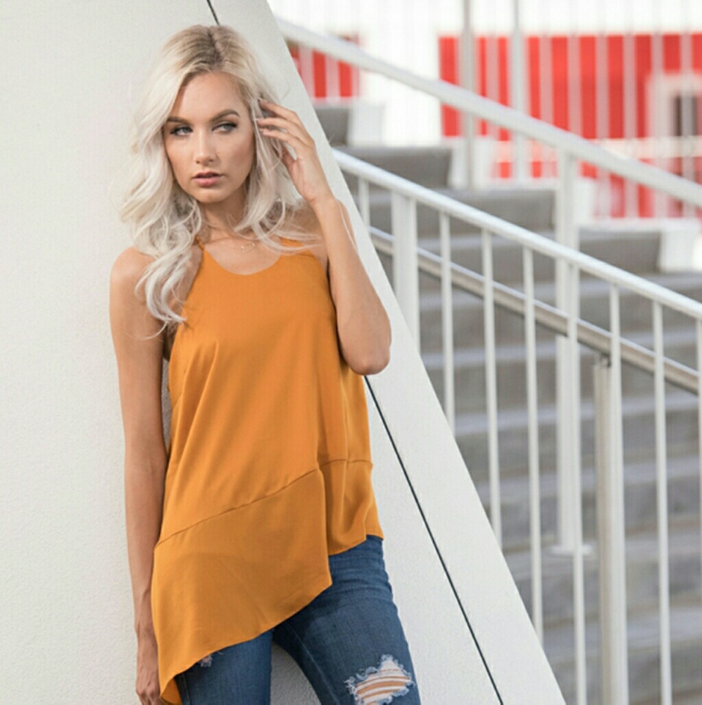 Asymmetric Halter Cami