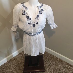 Cotton/silk blend tunic size medium