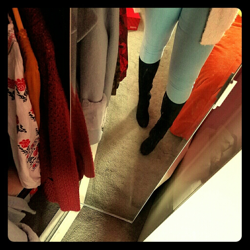 ? Black Suede Boots ?