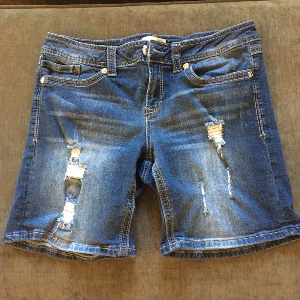 Denim shorts