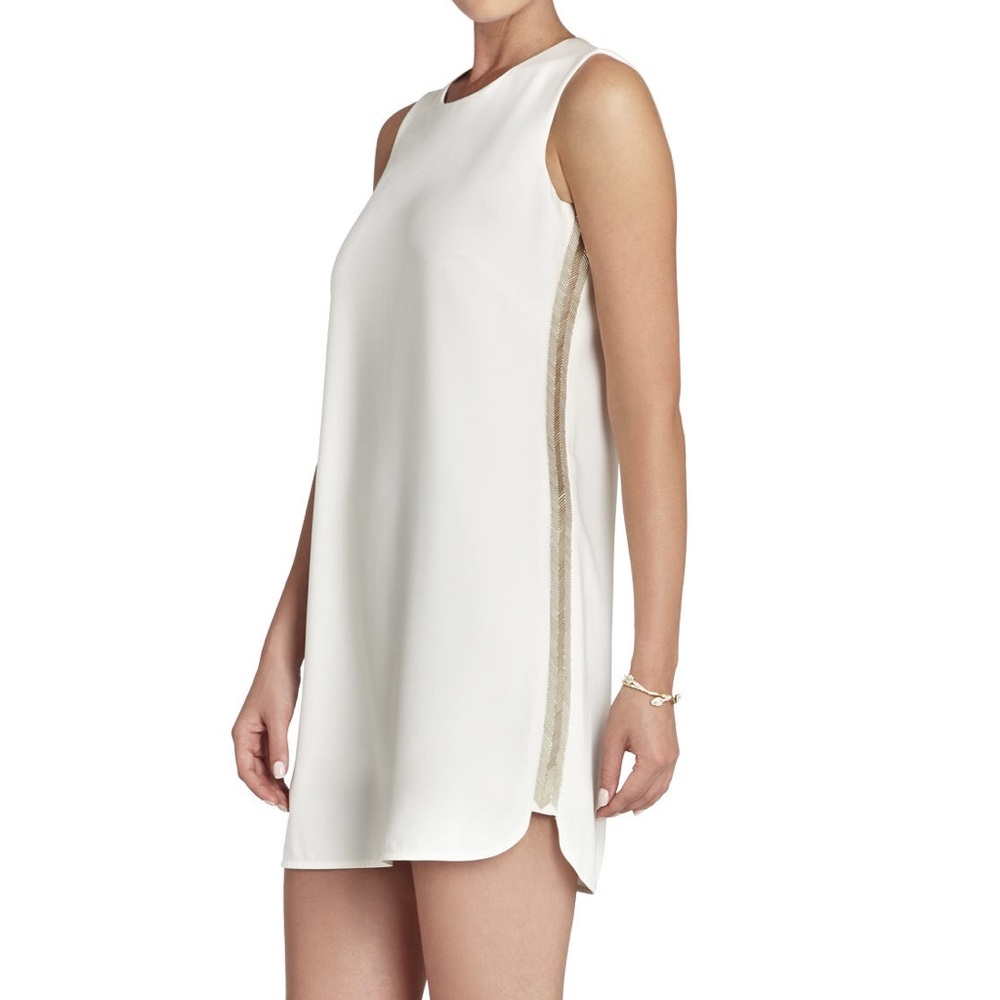 BCBG Maxazria Onyx Beaded Side Panel Dress