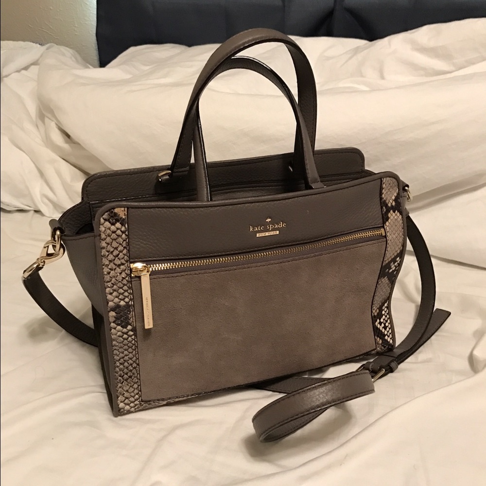 Kate Spade Leather Snakeskin Crossbody Bag