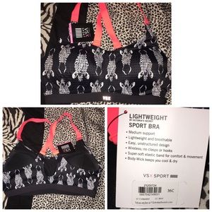 VS Zebra PRINT SPORT BRA.