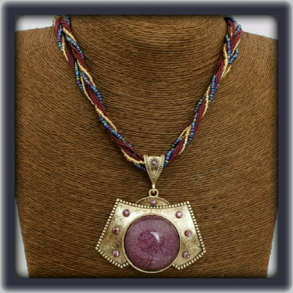 Purple Statement Necklace