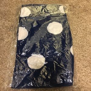 NWT in bag Lularoe OS dark blue with white dots
