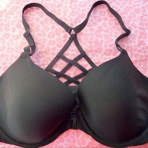 Victoria' s Secret Lined Demi Bra Raceback. 34D.