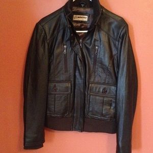 Espresso bomber jacket- worn only once