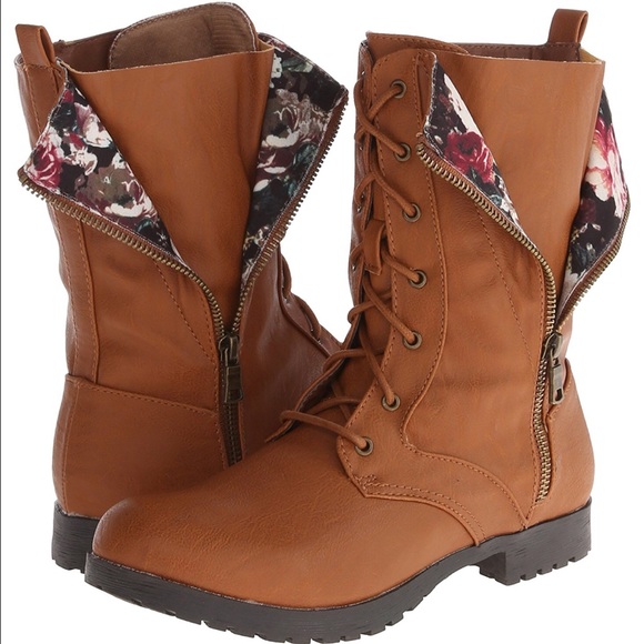 🔻Floral Combat Boots - Picture 4 of 8