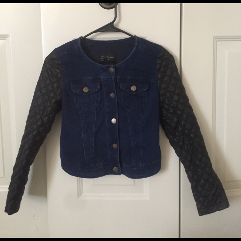 Jessica Simpson girls jean/faux leather jacket.