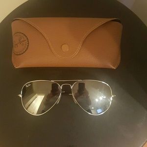 Silver RAYBAN Aviator Sunglasses!