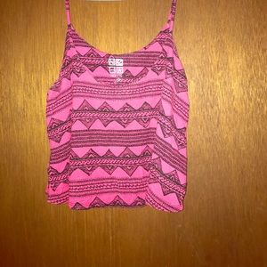 Aztec print crop top