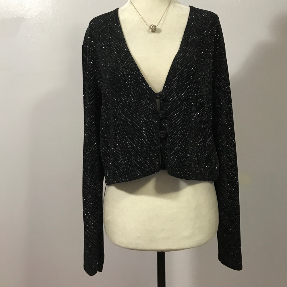 Sheri Martin Glitzy Shrug/Jacket -Sz 8