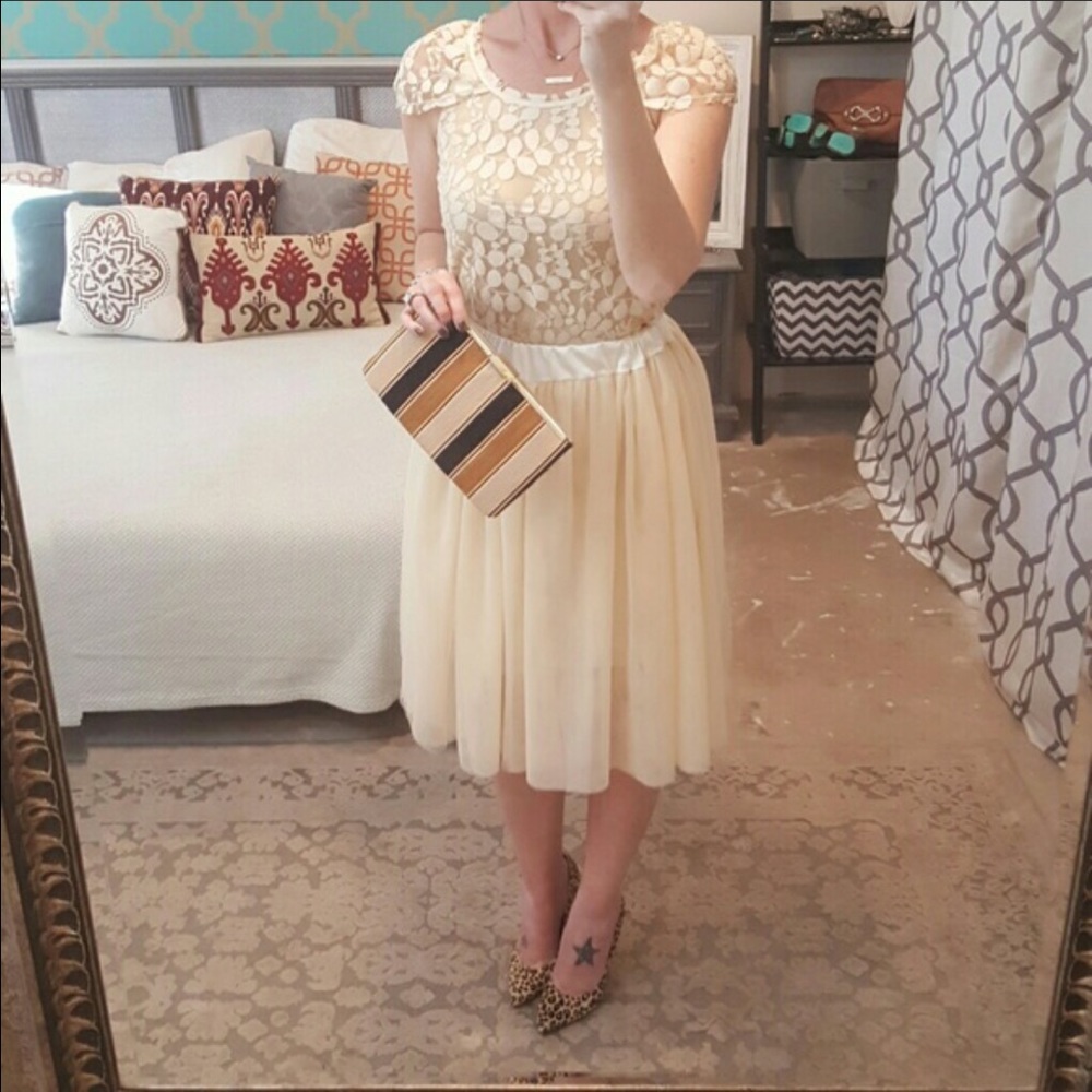 Layered tulle skirt