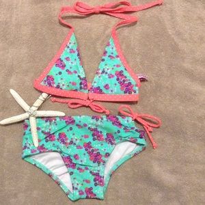 Mint Floral Bikini Set
