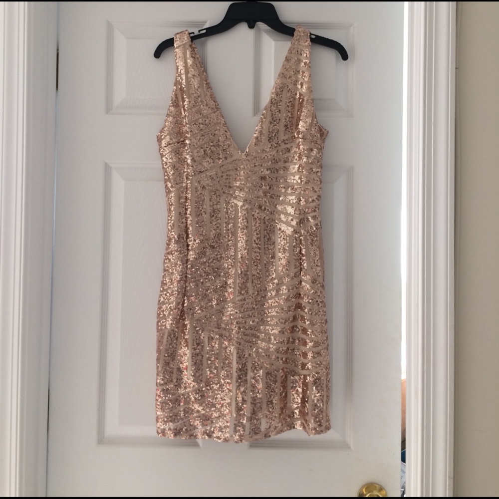 Gold dress