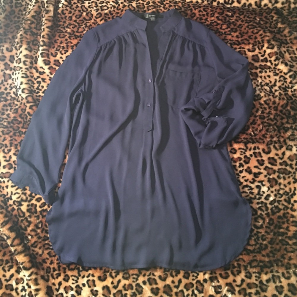 NWOT Navy blue tunic OR top