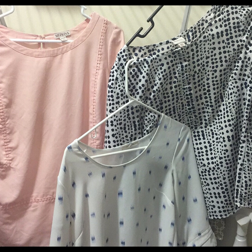 Three spring blouses