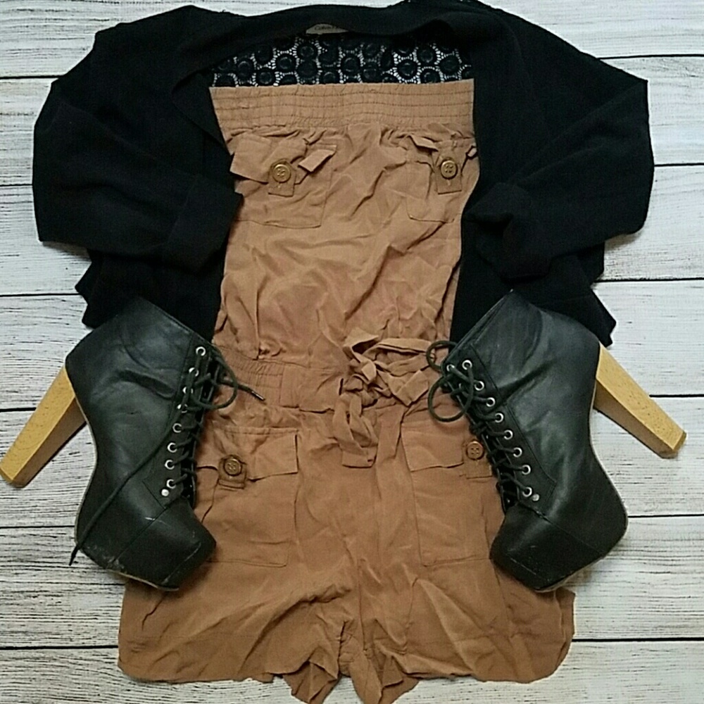 🆓w/purchase Brown romper