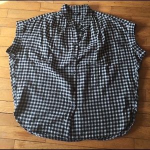 Madewell Oversized Plaid Top