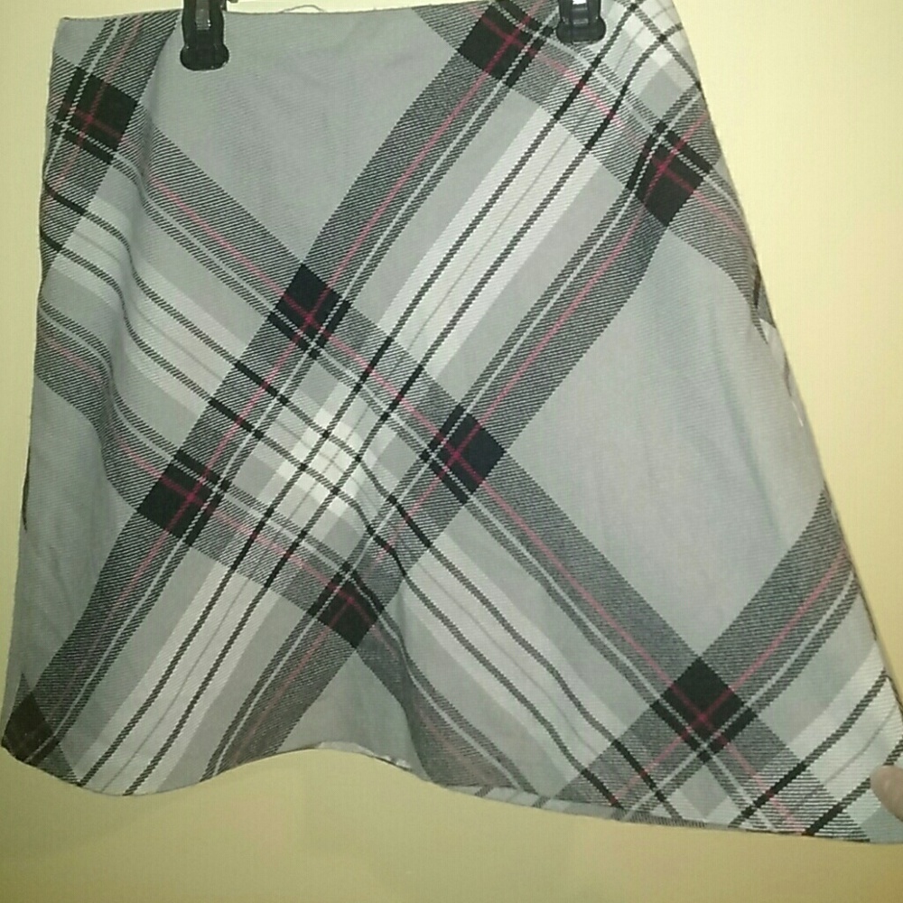 Plaid A line skirt