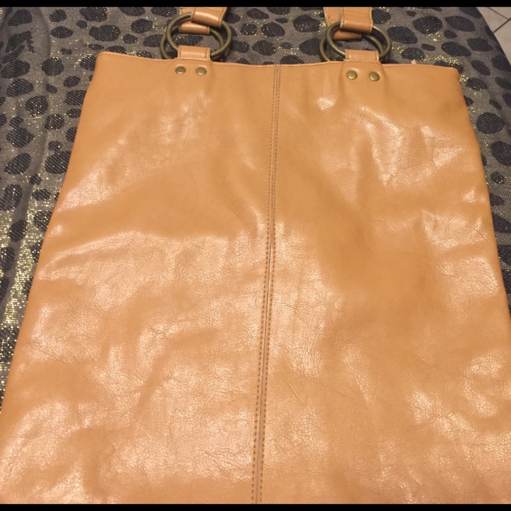 Tan shoulder bag
