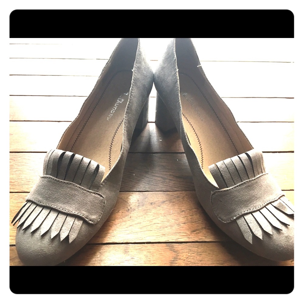 low block heel loafers