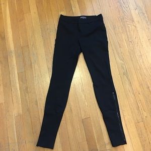 Vince Skinny Pant with Zipper Detail
