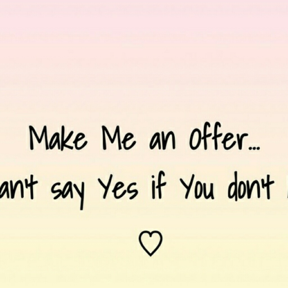 Reasonable offers will be considered!