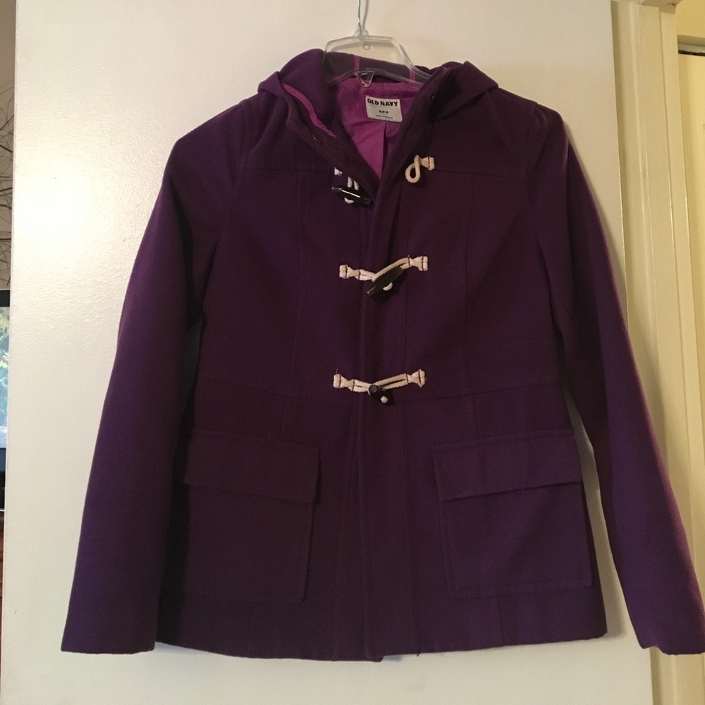 Purple Old Navy Peacoat