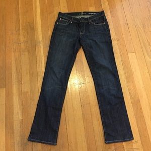 7 For All Mankind Straight Leg Indigo Jeans