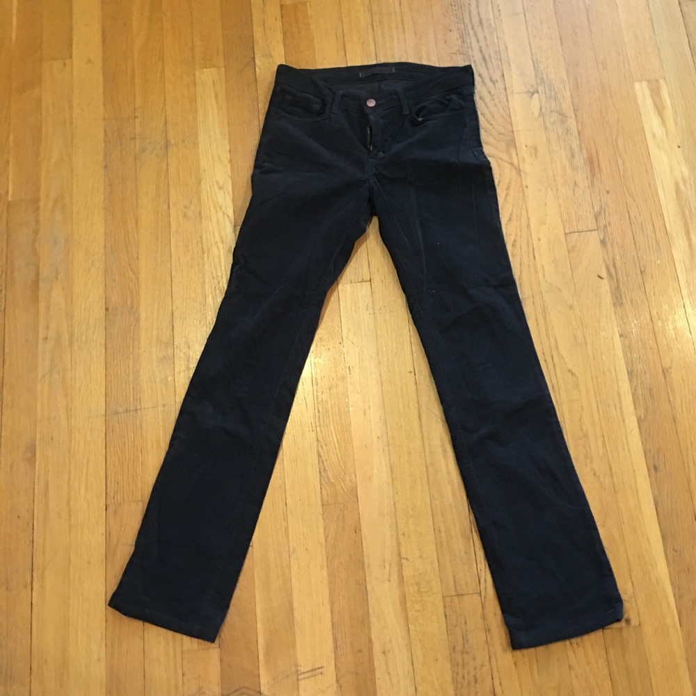 J Brand Cigarette Leg Grey Corduroys