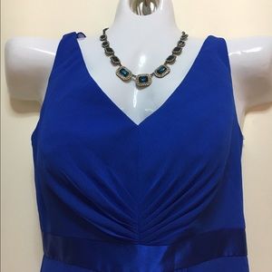 Royal blue gown David's Bridal