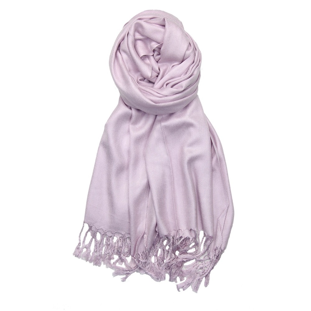 Light Lavender Soft Silk Pashmina Scarf Shawl Wrap