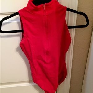 Bal Togs Mock Turtleneck Tank Leotard