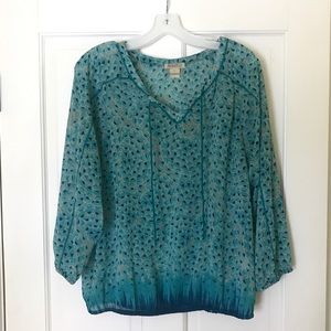 Lucky brand blouse size large